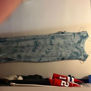 Blue and white maxi dress from old navy